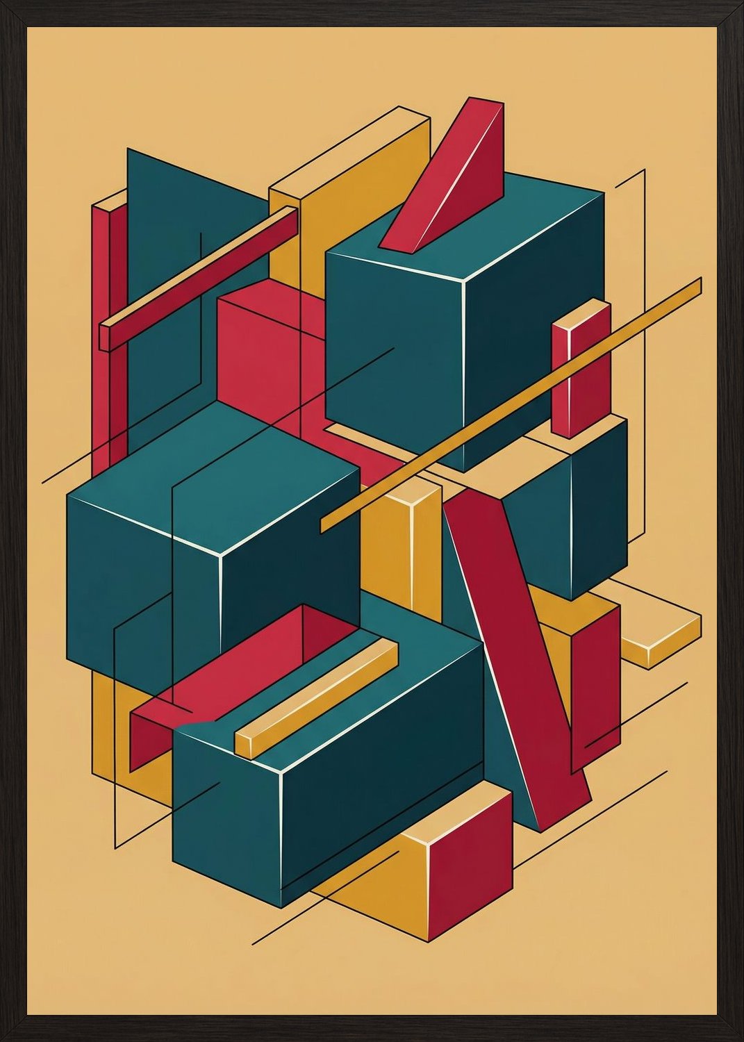 Poster in black frame