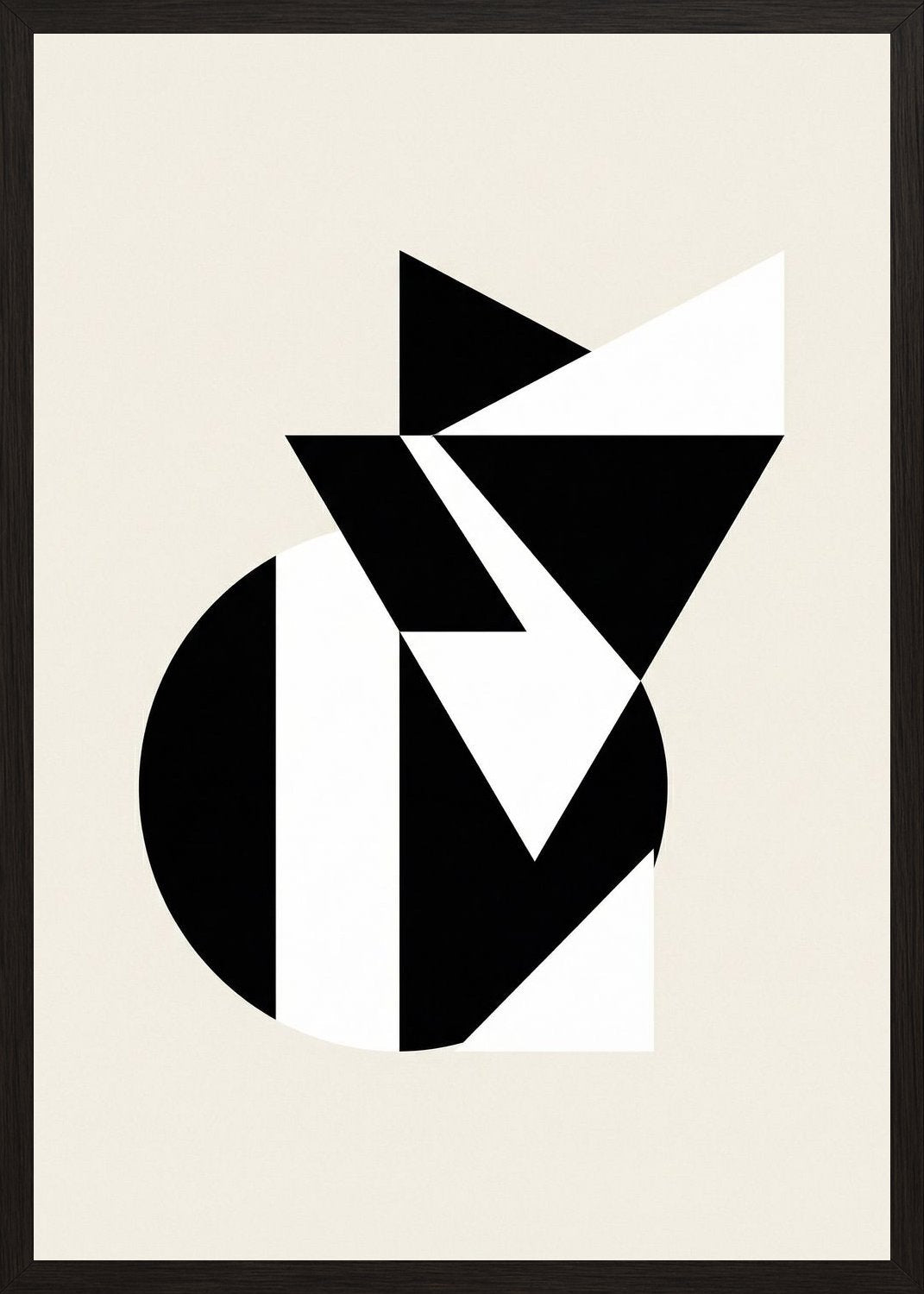 Poster in black frame