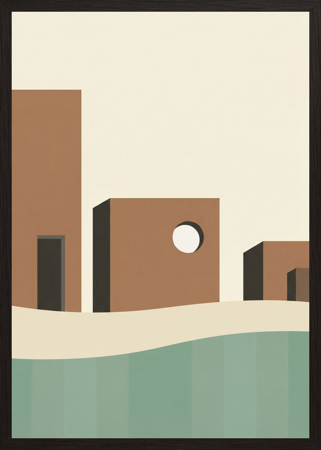 Poster in oak frame