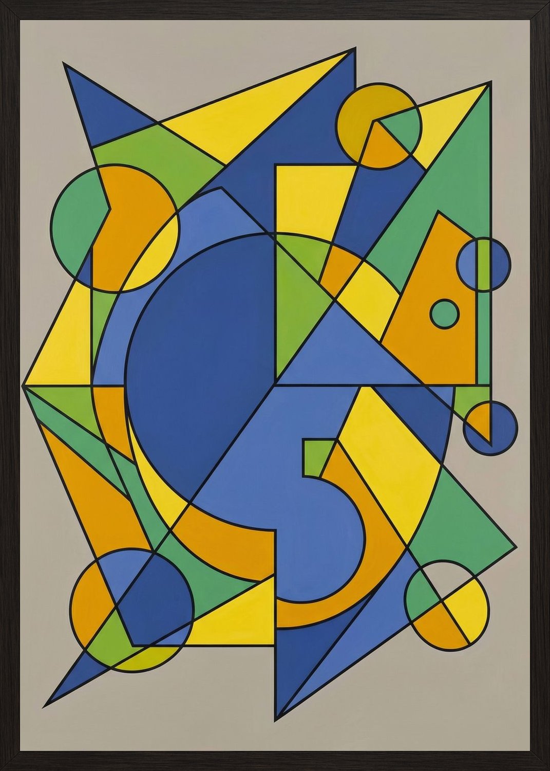 Poster in oak frame