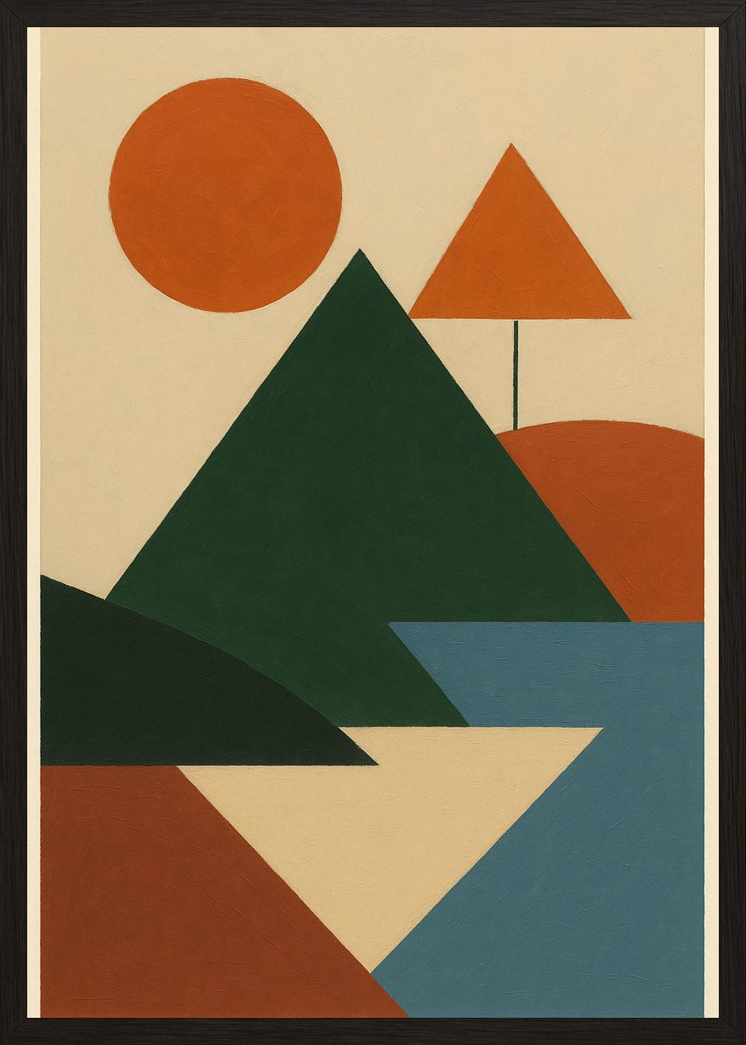 Poster in black frame