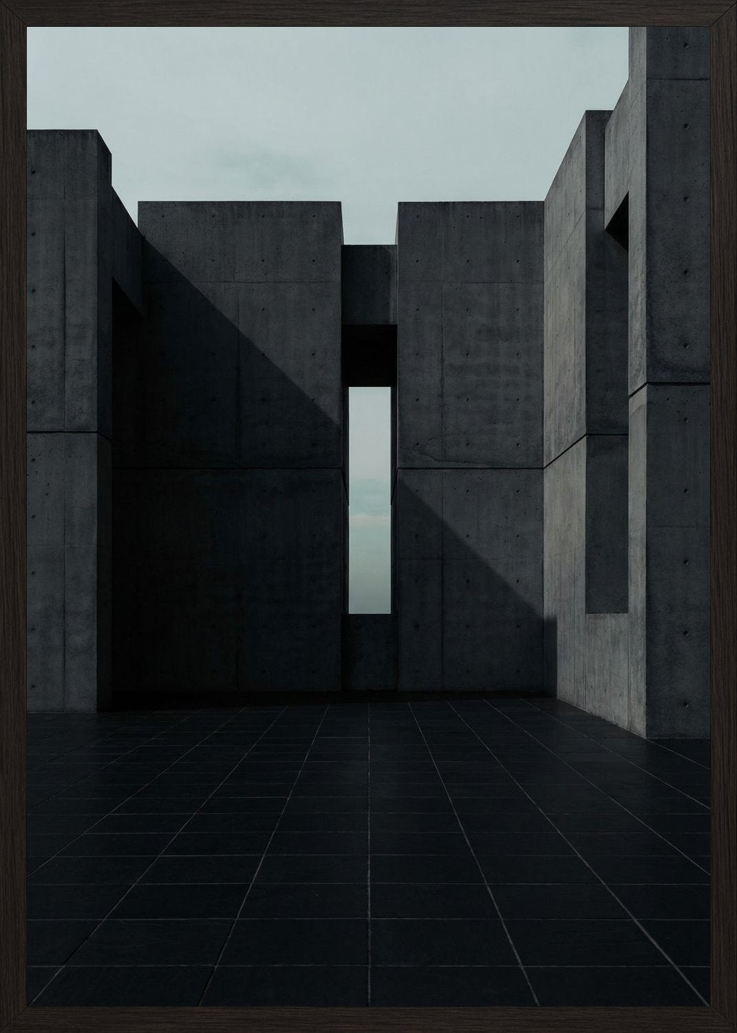 Poster in black frame
