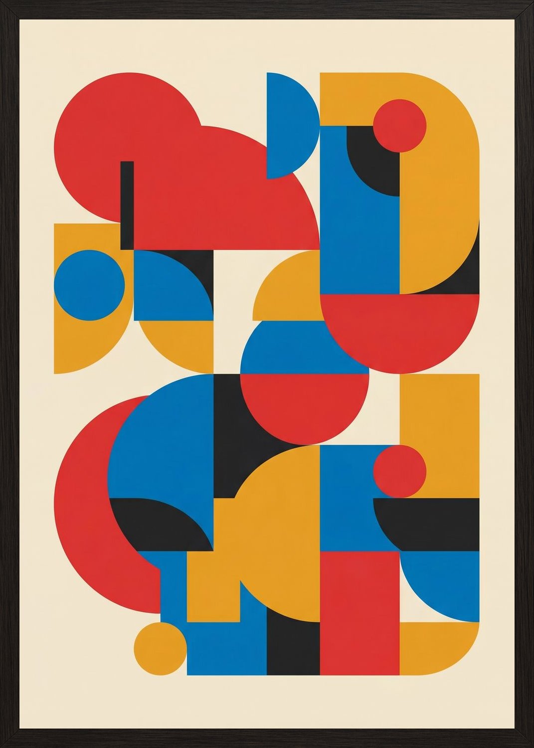 Poster in black frame