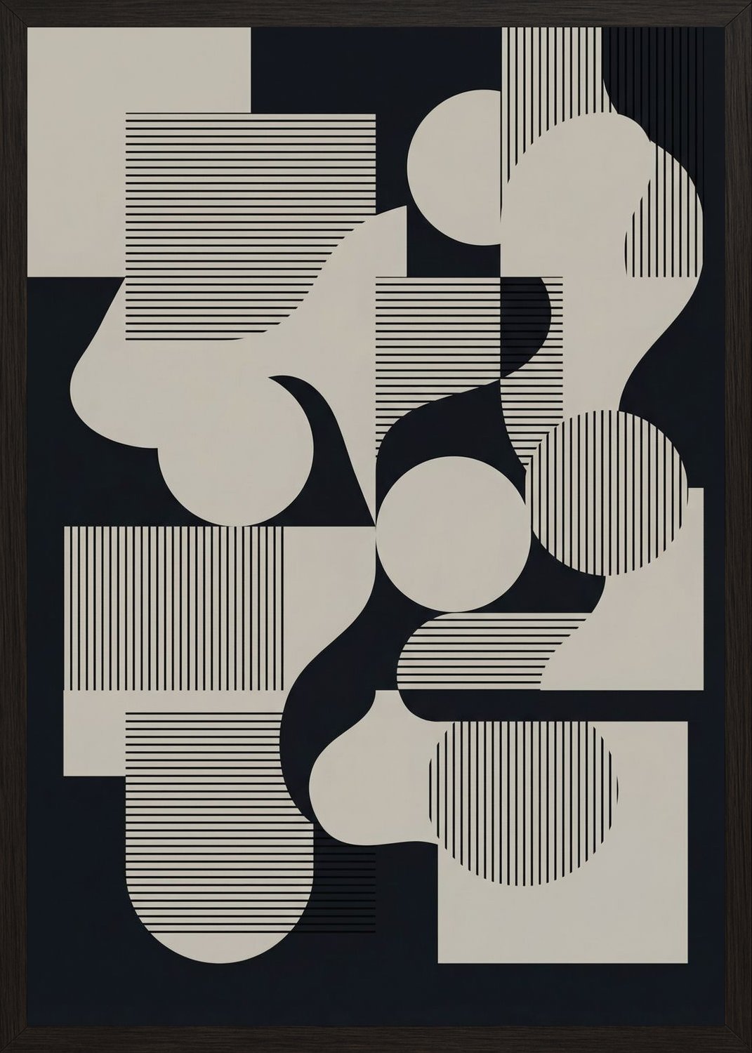 Poster in oak frame