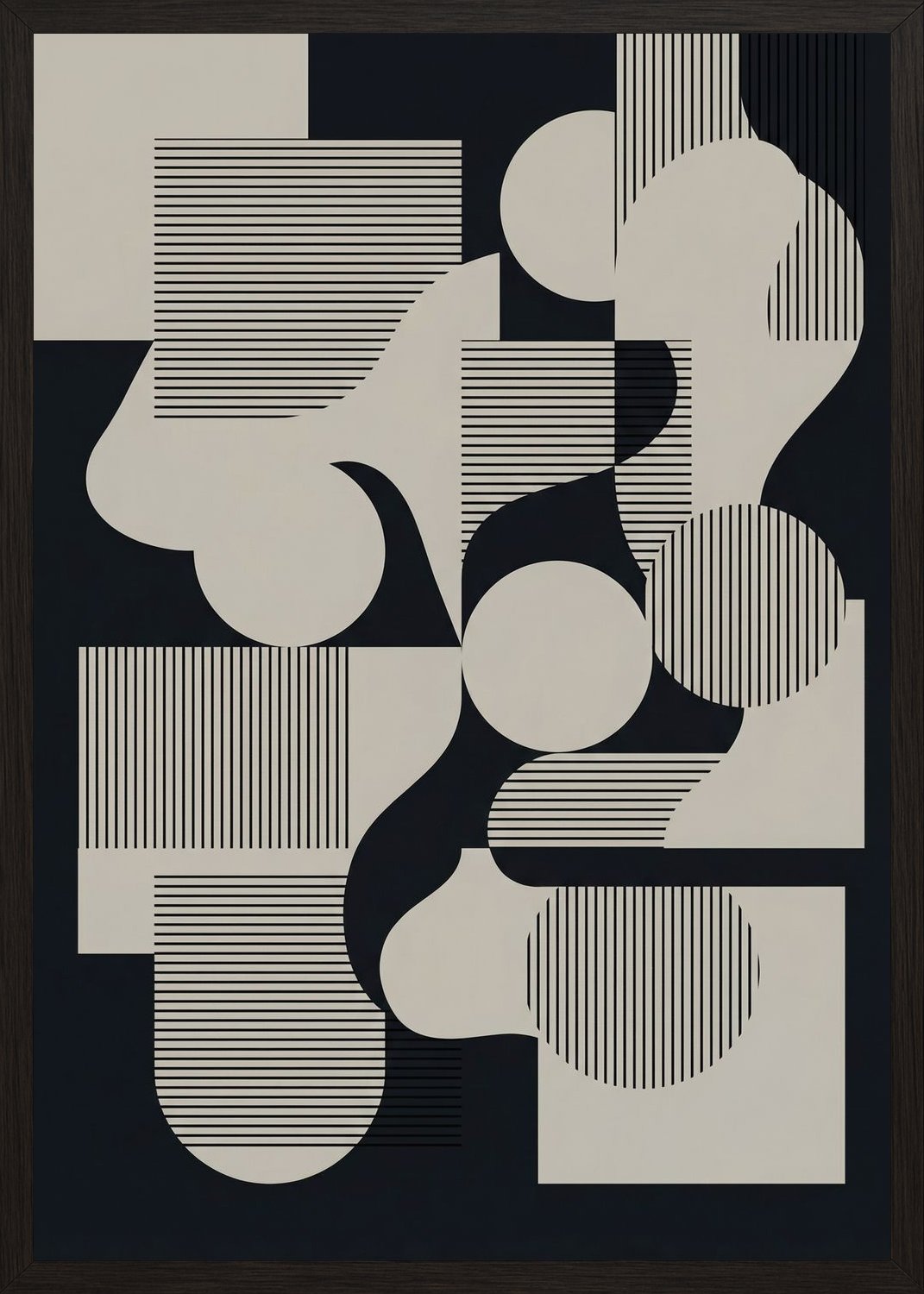 Poster in black frame