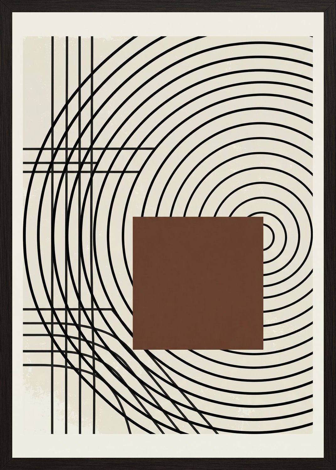 Poster in oak frame