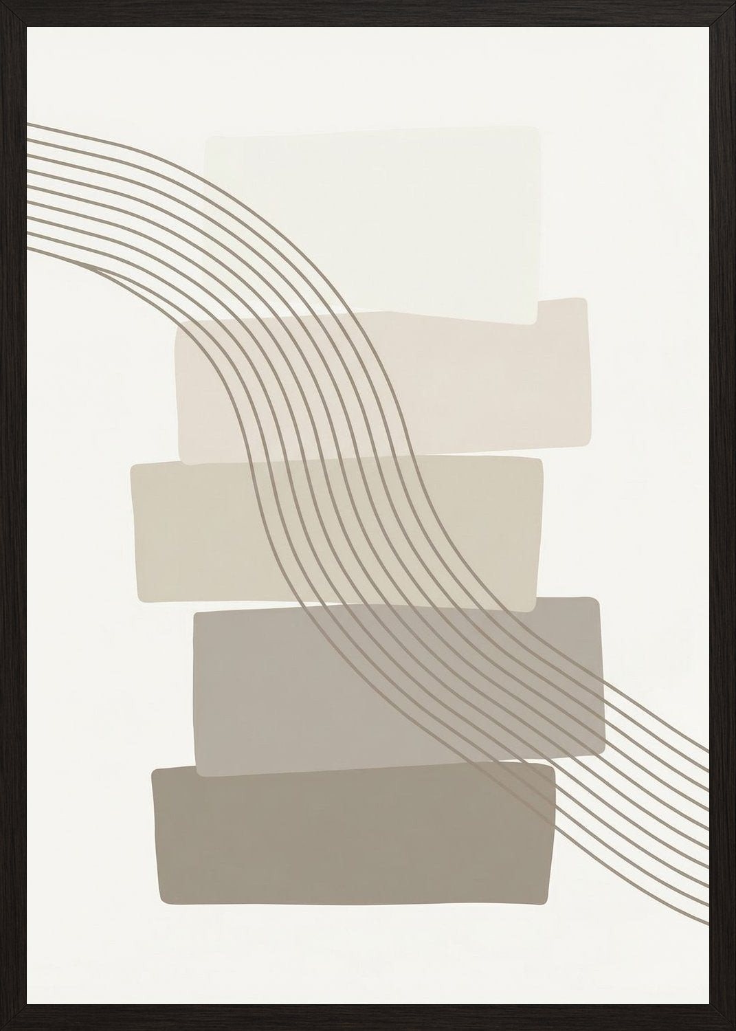 Poster in oak frame