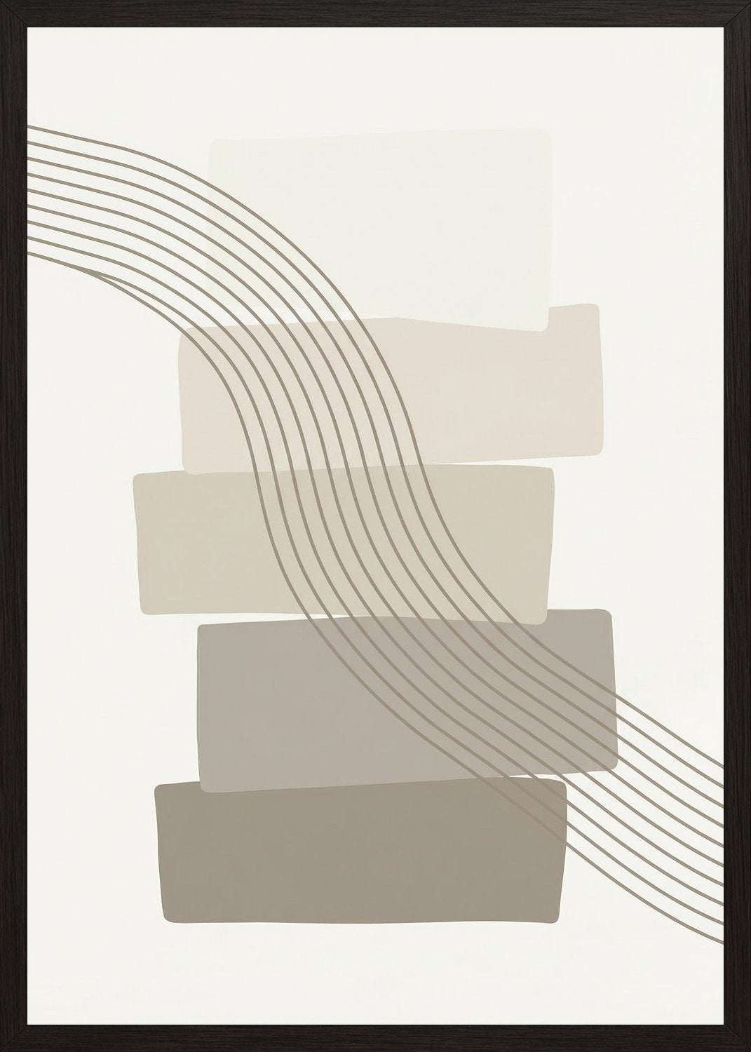 Poster in black frame