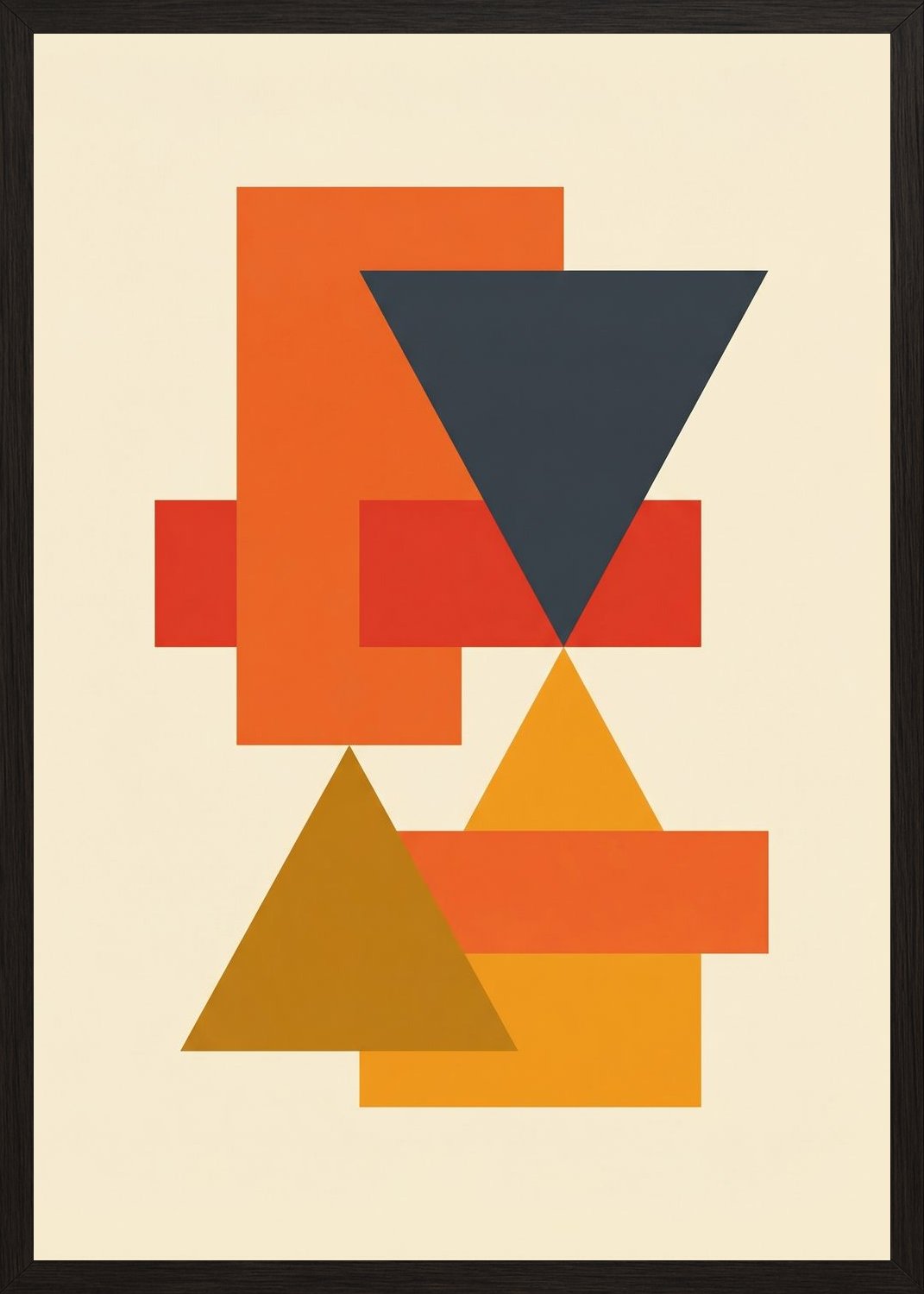 Poster in black frame