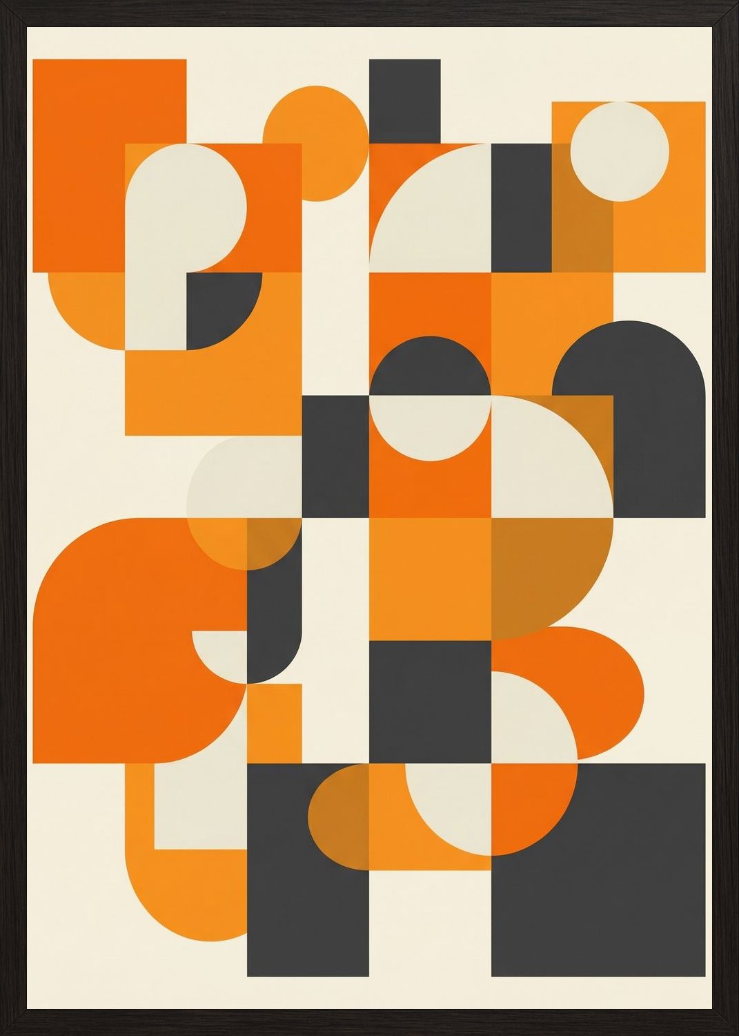 Poster in black frame