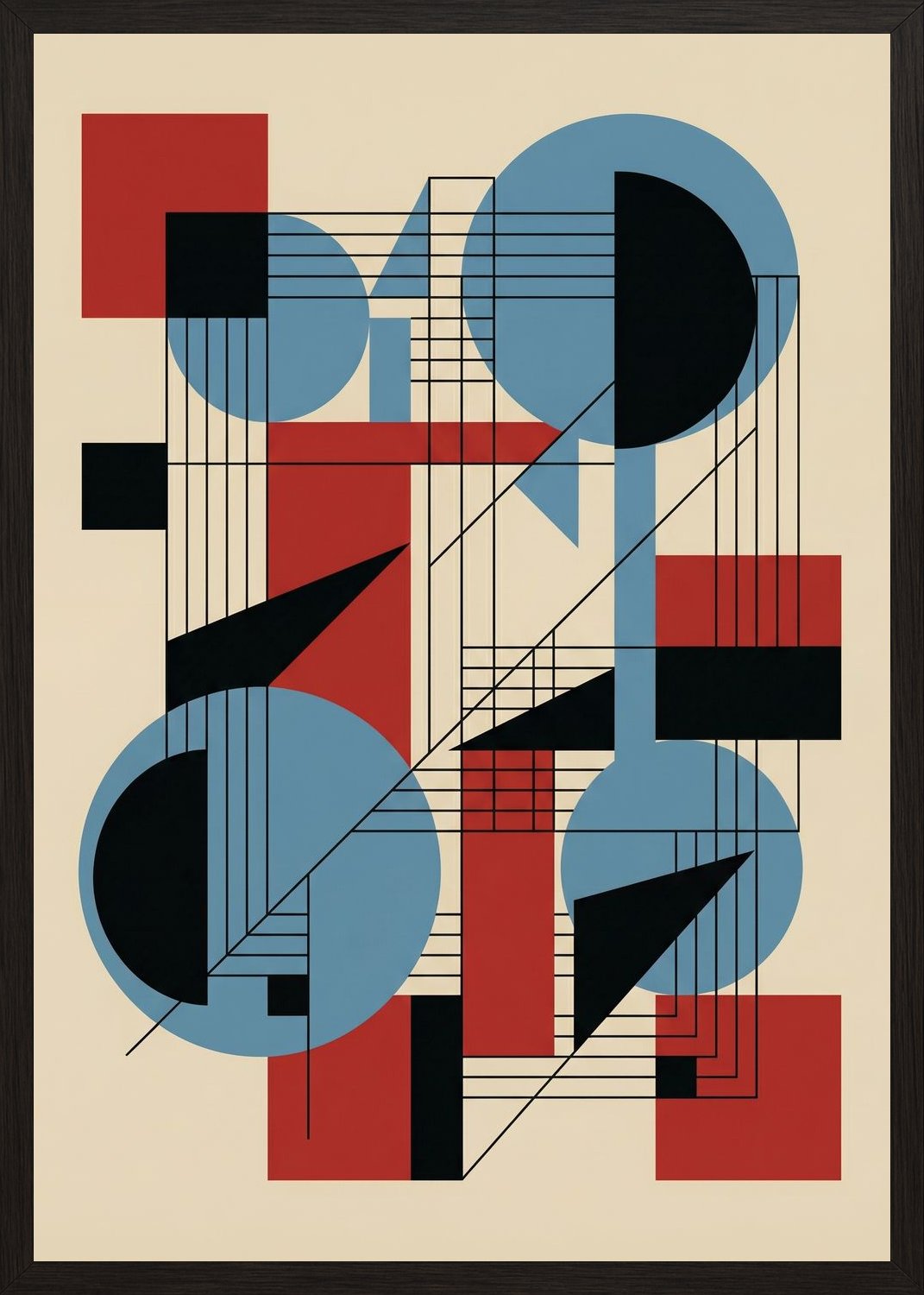 Poster in black frame