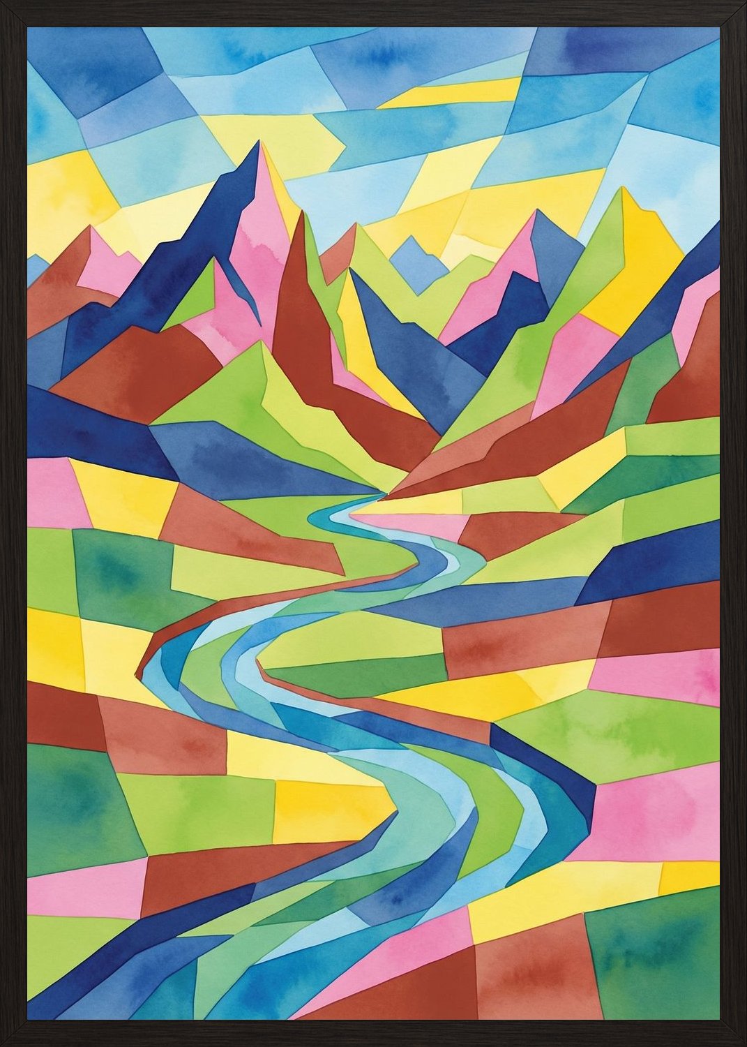 Poster in black frame