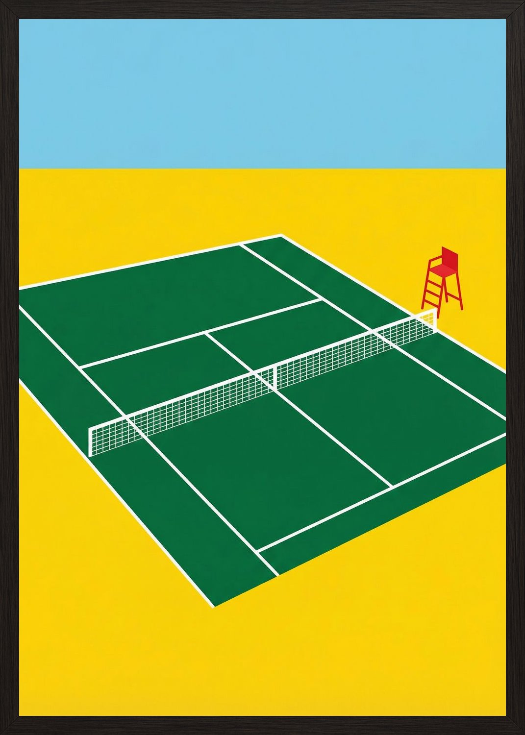 Poster in black frame