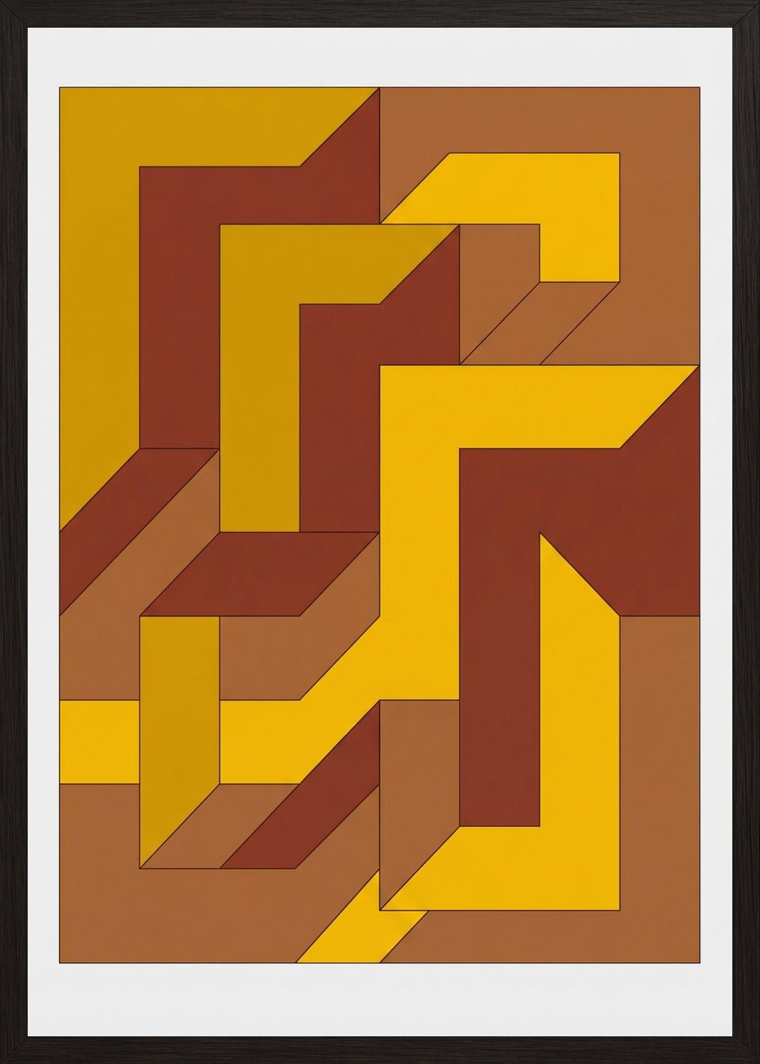 Poster in oak frame