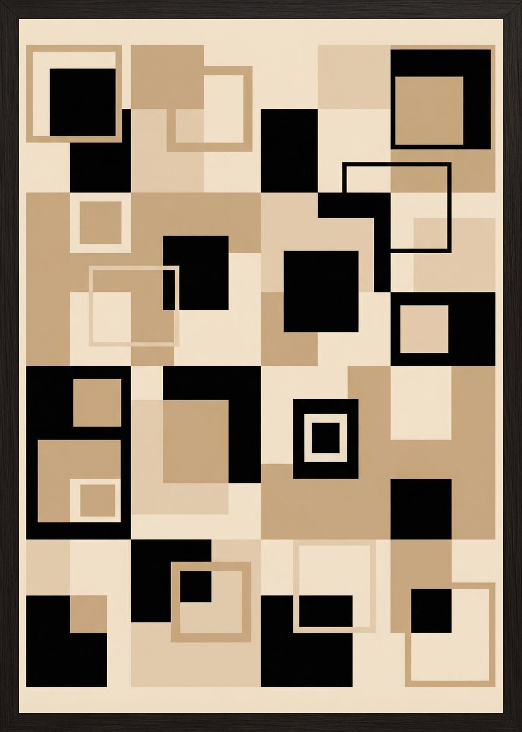 Poster in oak frame