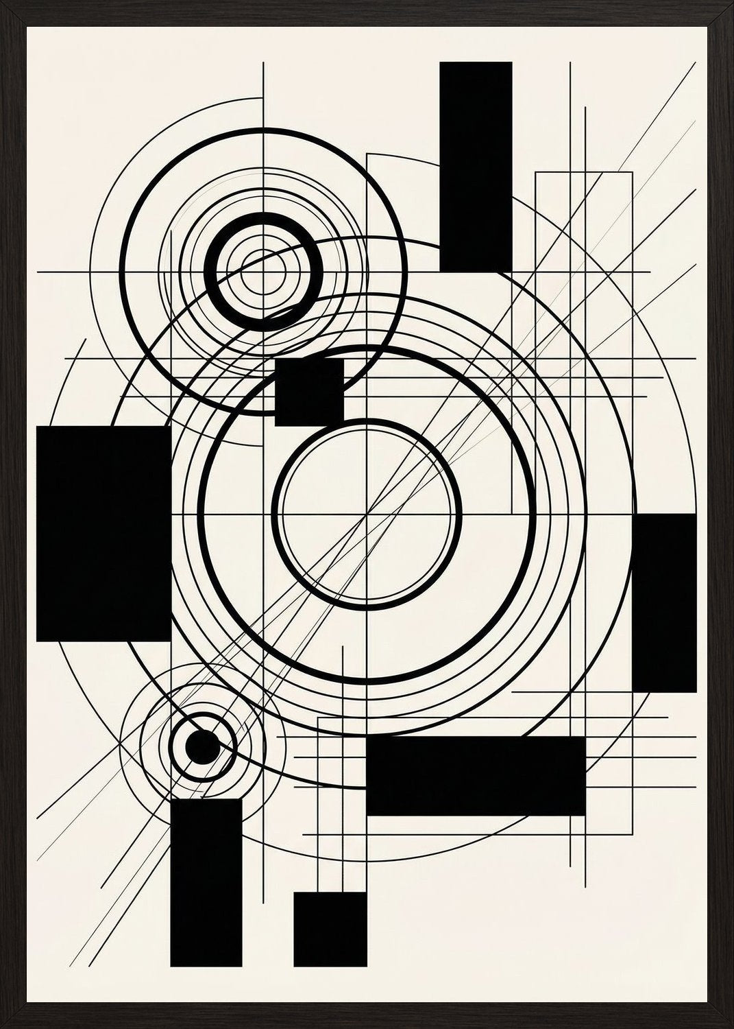 Poster in black frame