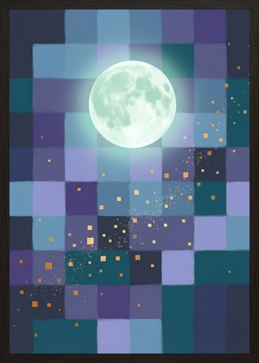 Poster in black frame