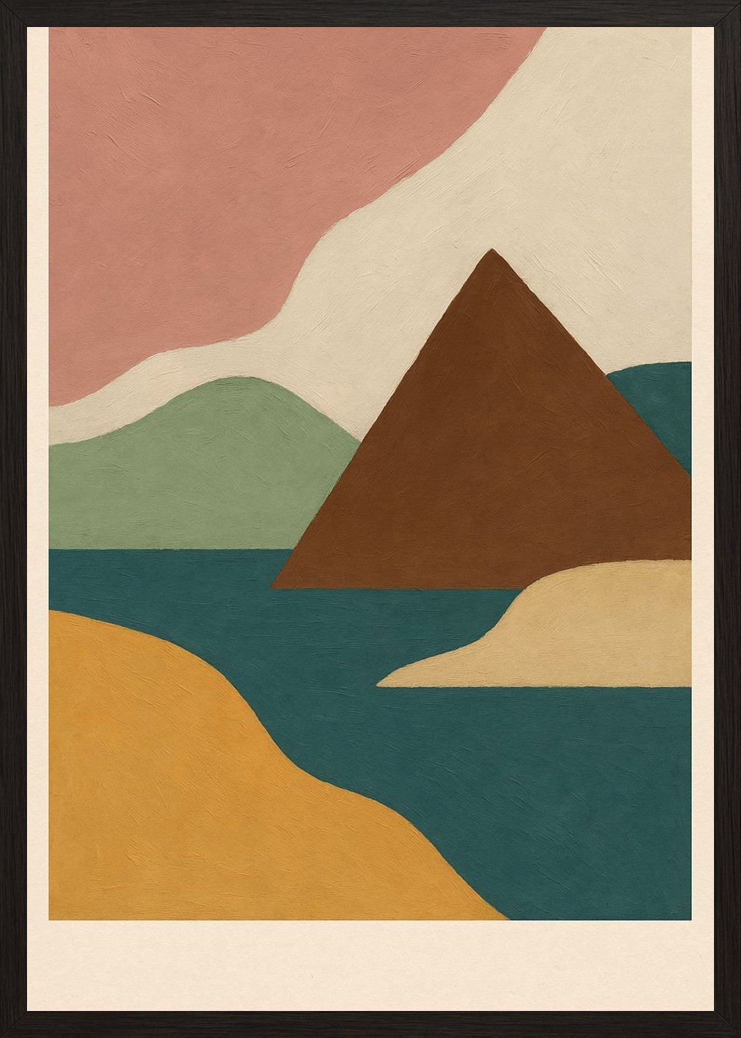 Poster in black frame