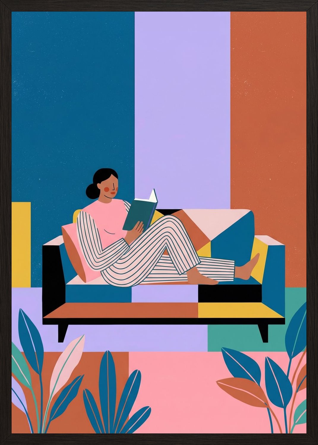 Poster in black frame