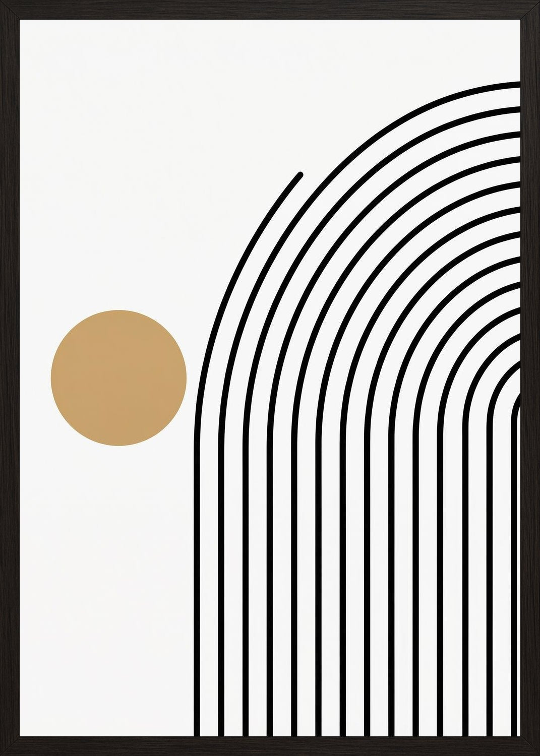 Poster in black frame