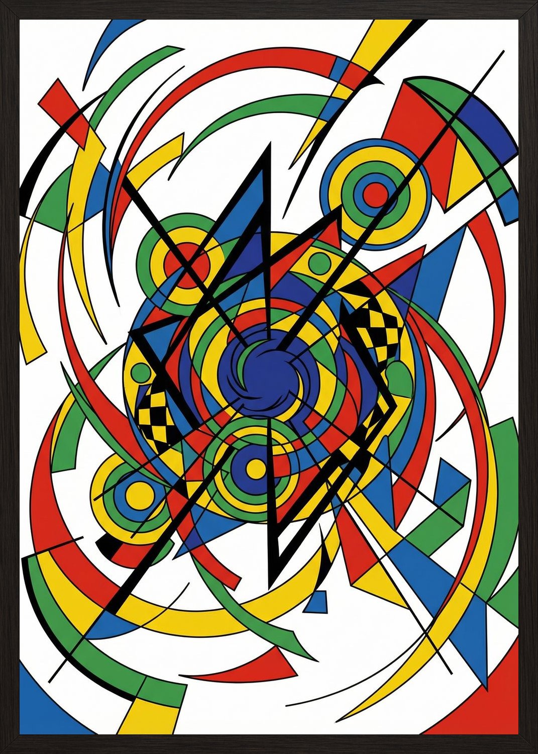 Poster in black frame