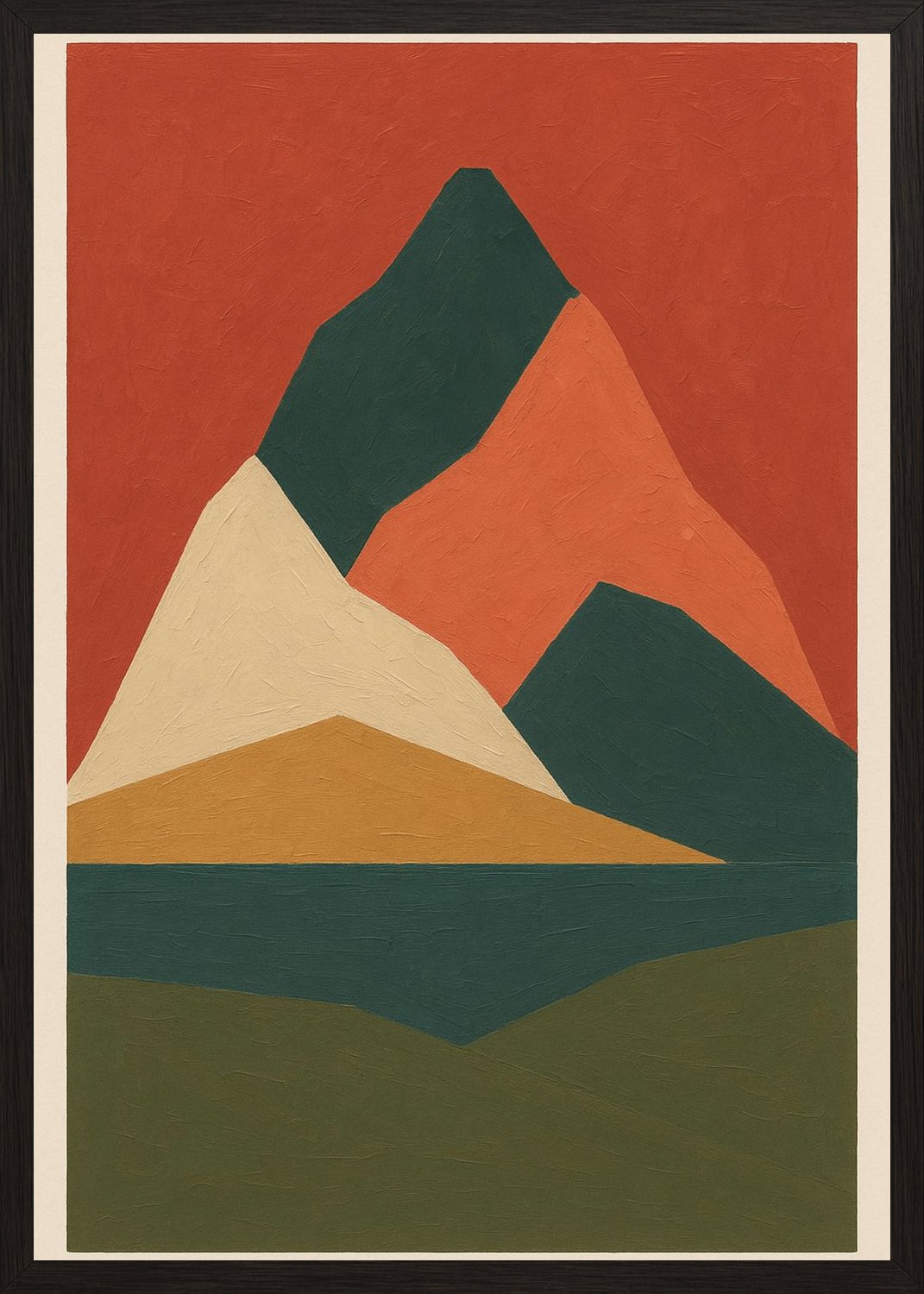 Poster in black frame