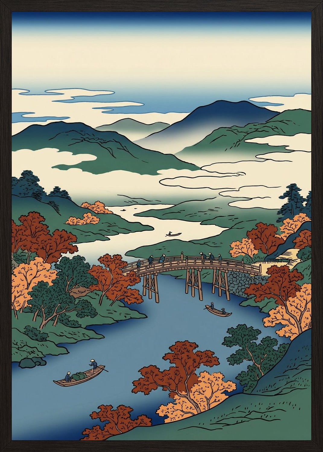 Poster in black frame