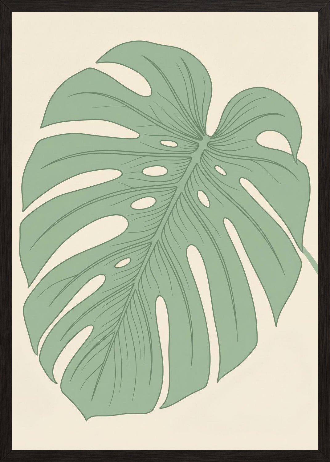 Poster in black frame