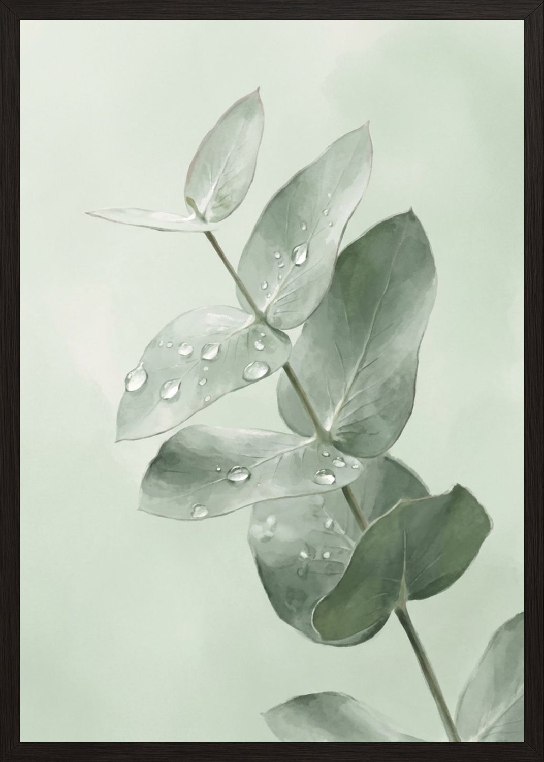 Poster in black frame