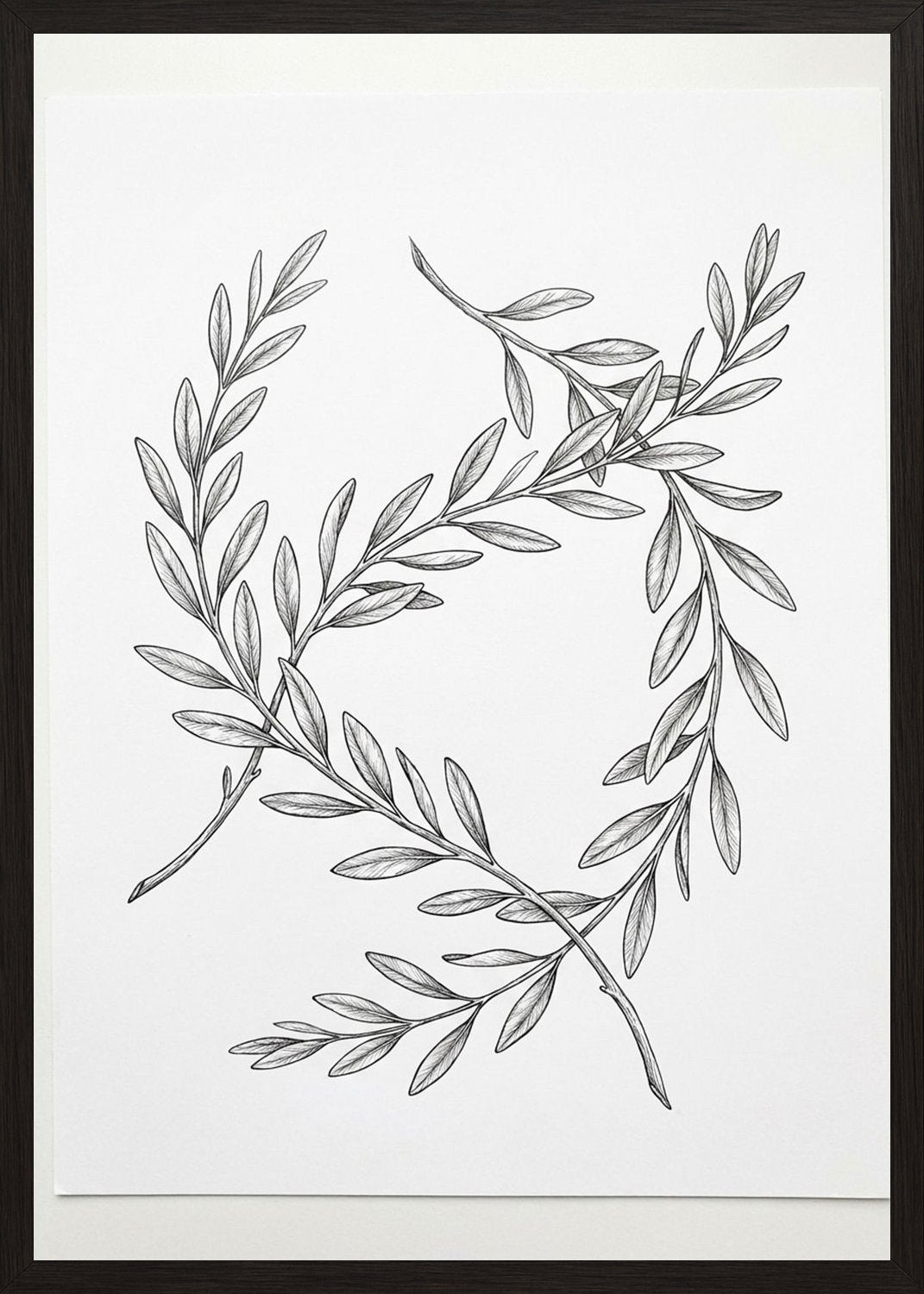 Poster in black frame