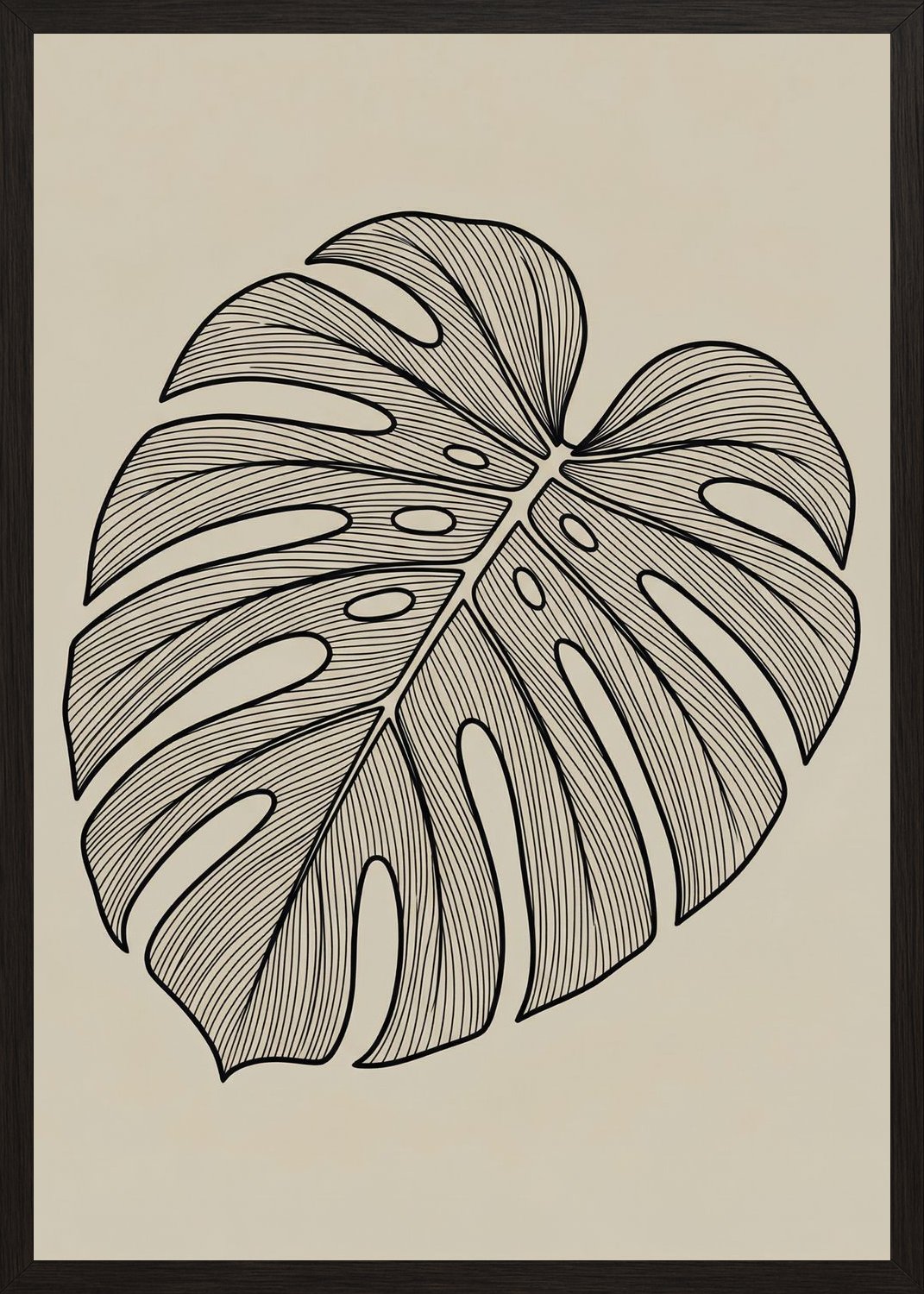 Poster in oak frame