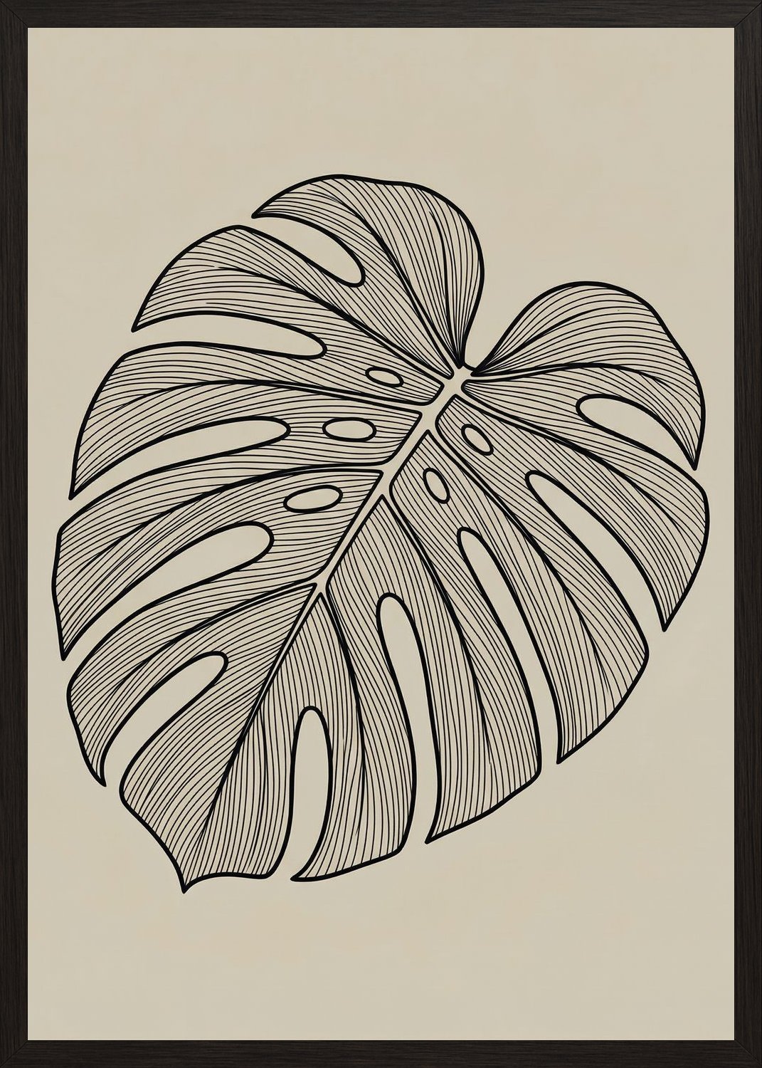 Poster in black frame