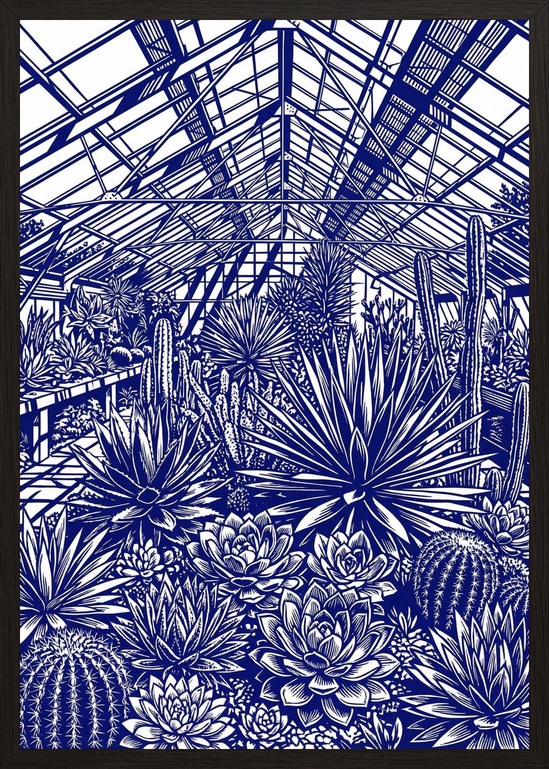 Poster in oak frame