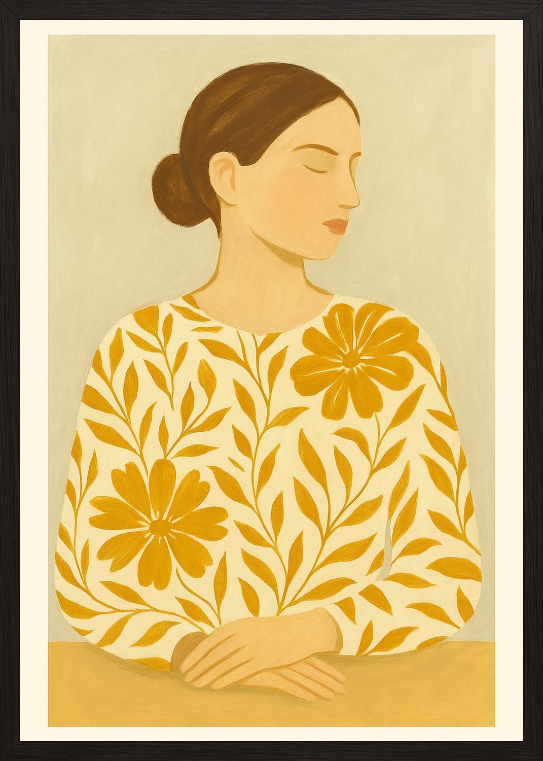 Poster in black frame