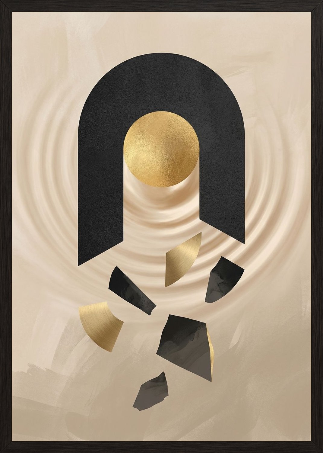 Poster in oak frame