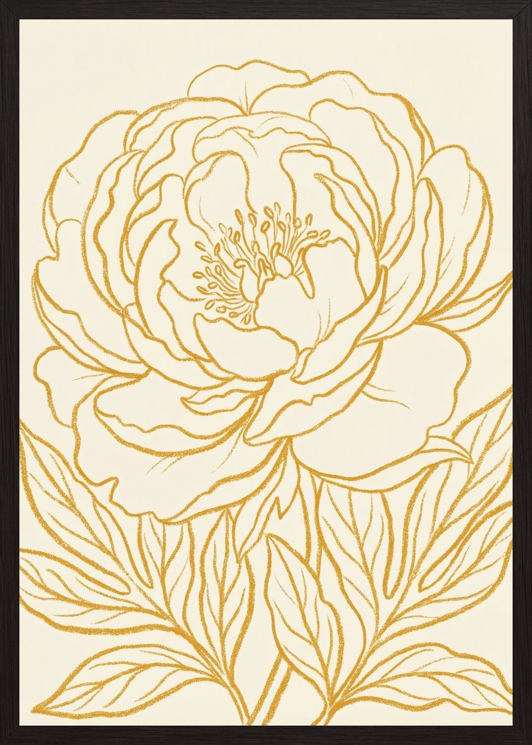 Poster in black frame