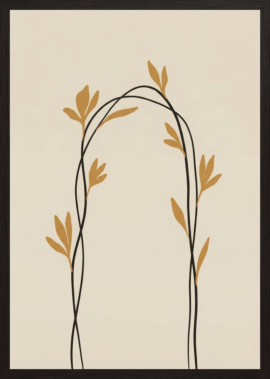 Poster in black frame