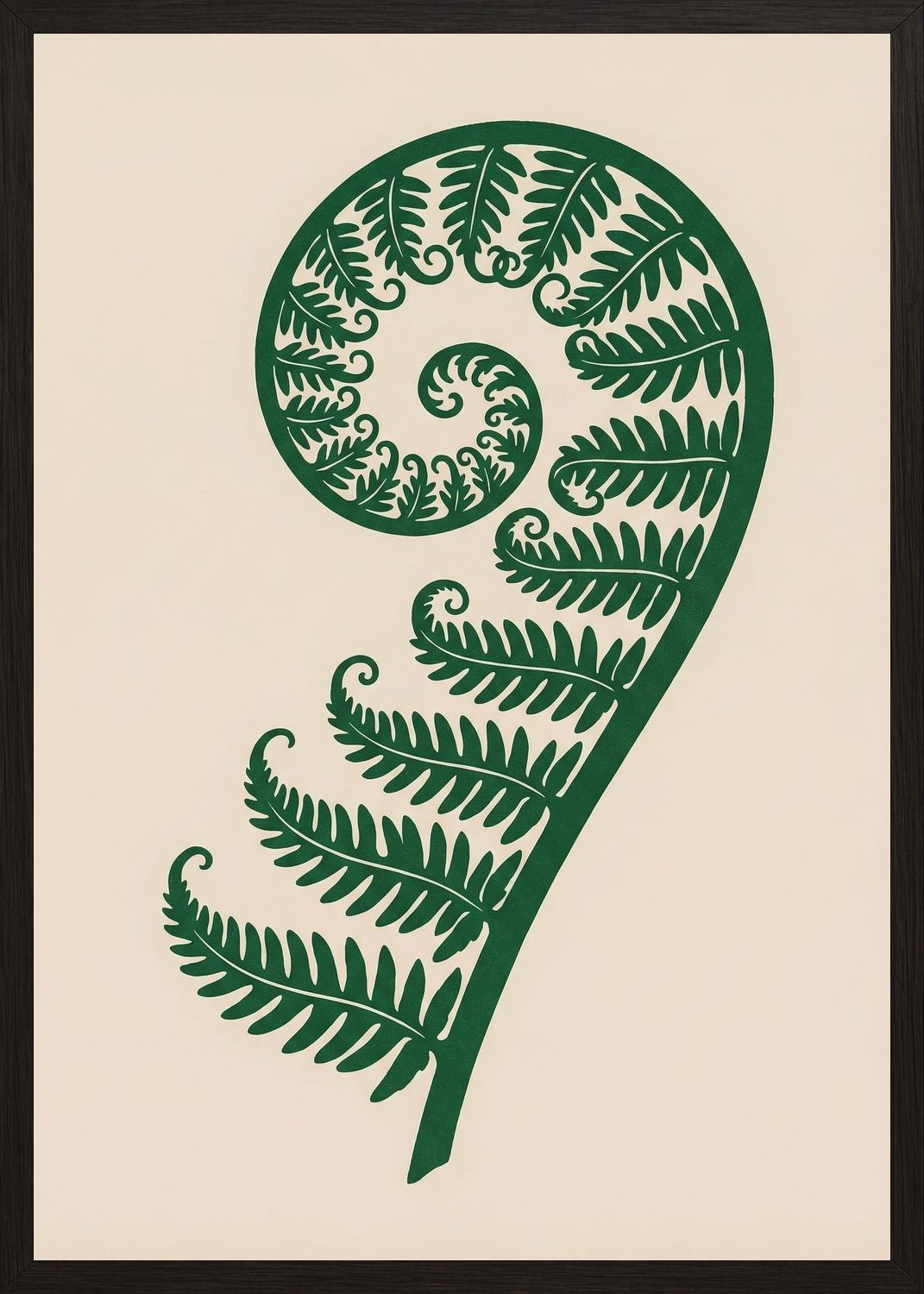 Poster in black frame