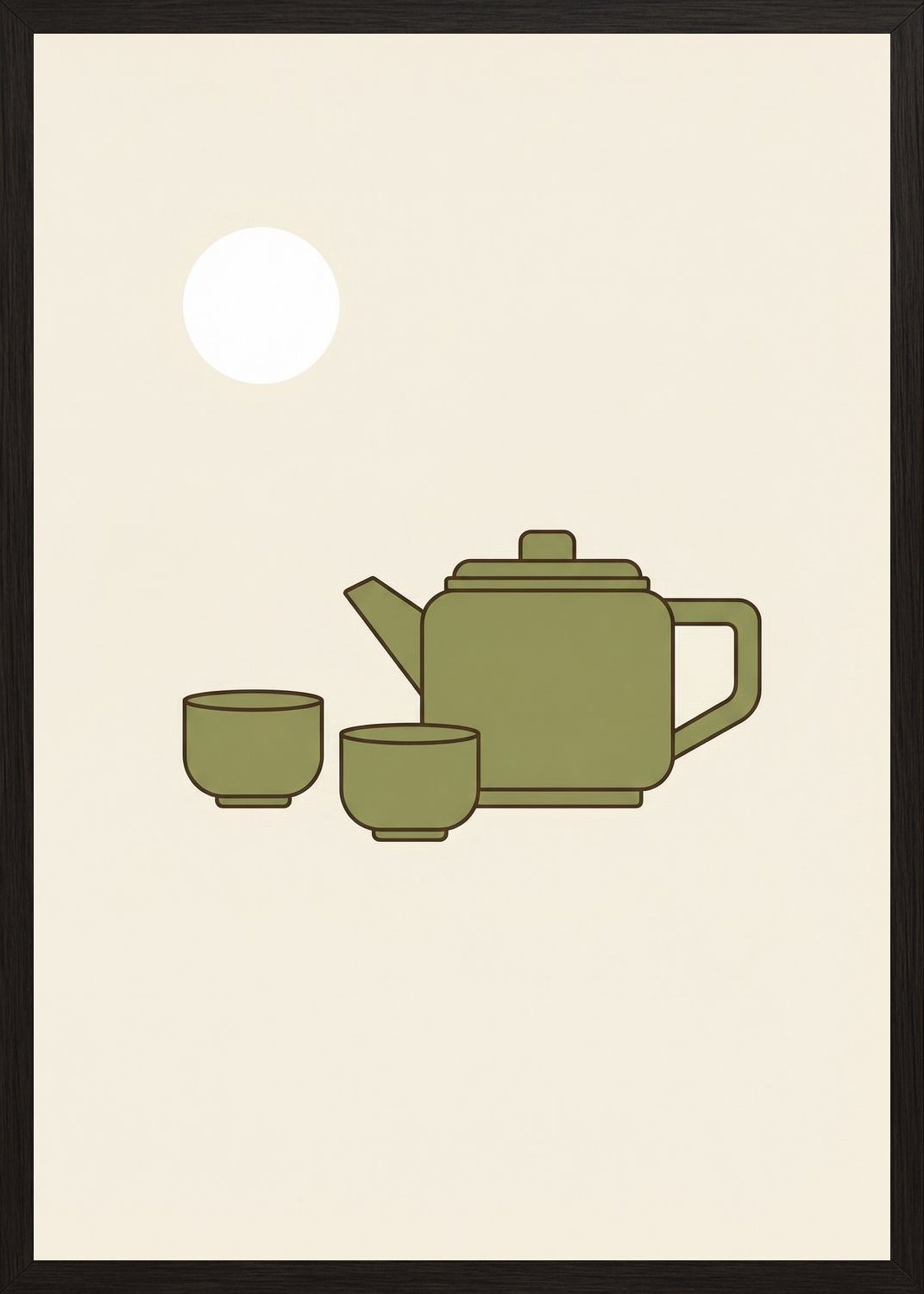 Poster in black frame