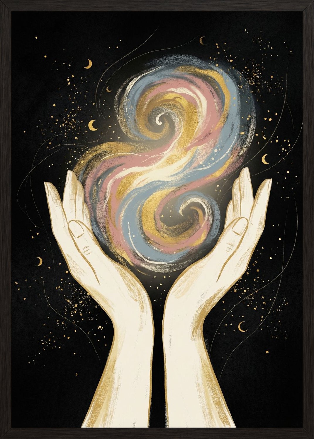 Poster in black frame