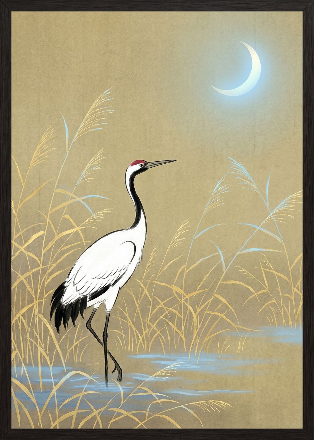 Poster in black frame