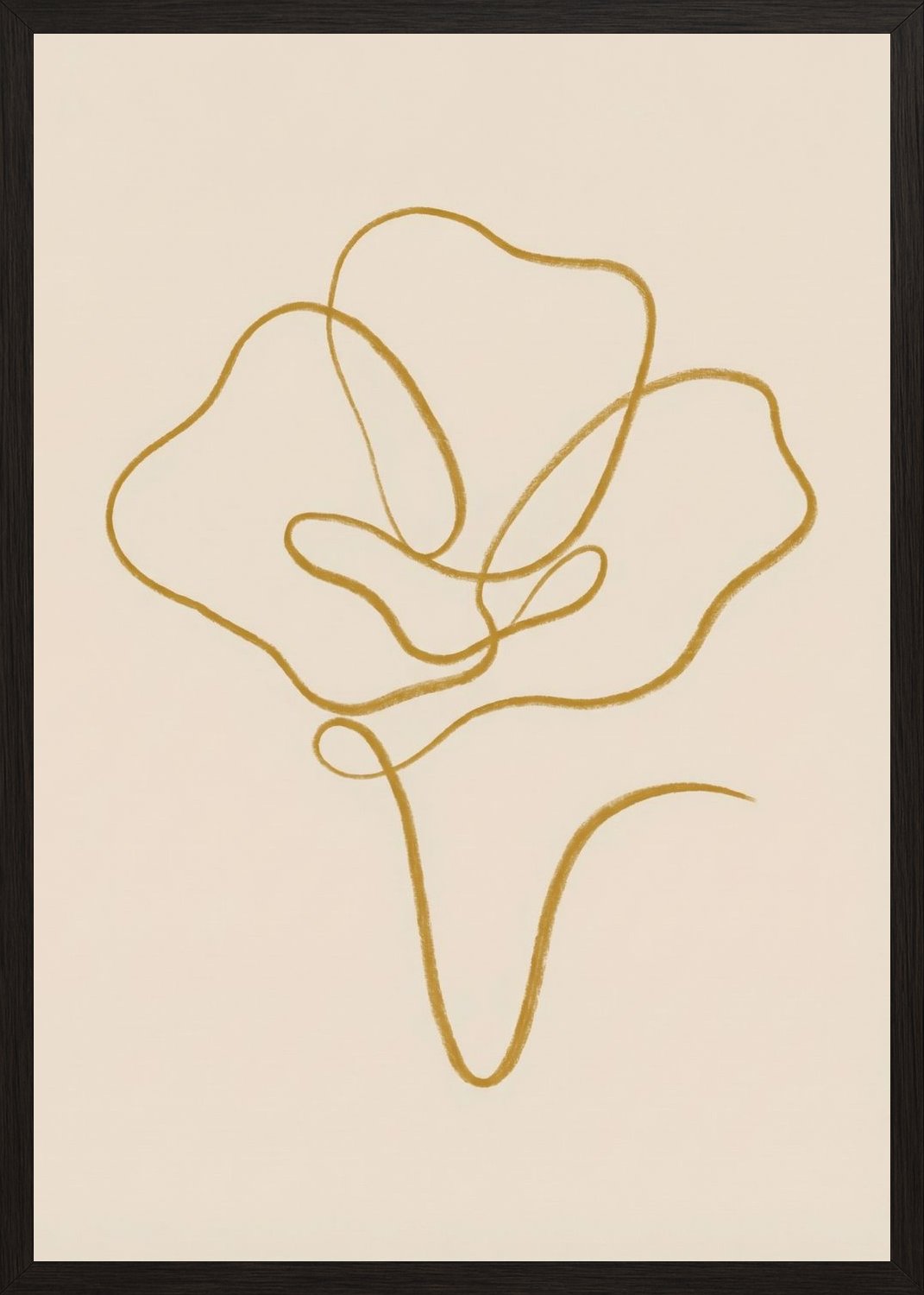 Poster in black frame