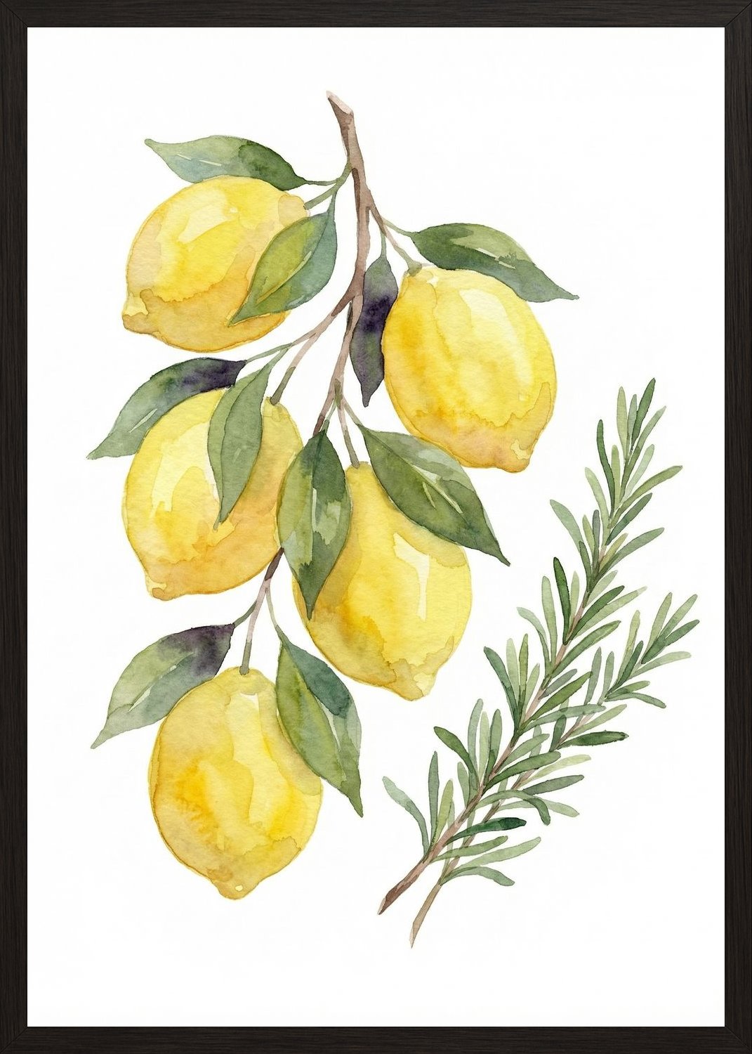 Poster in black frame