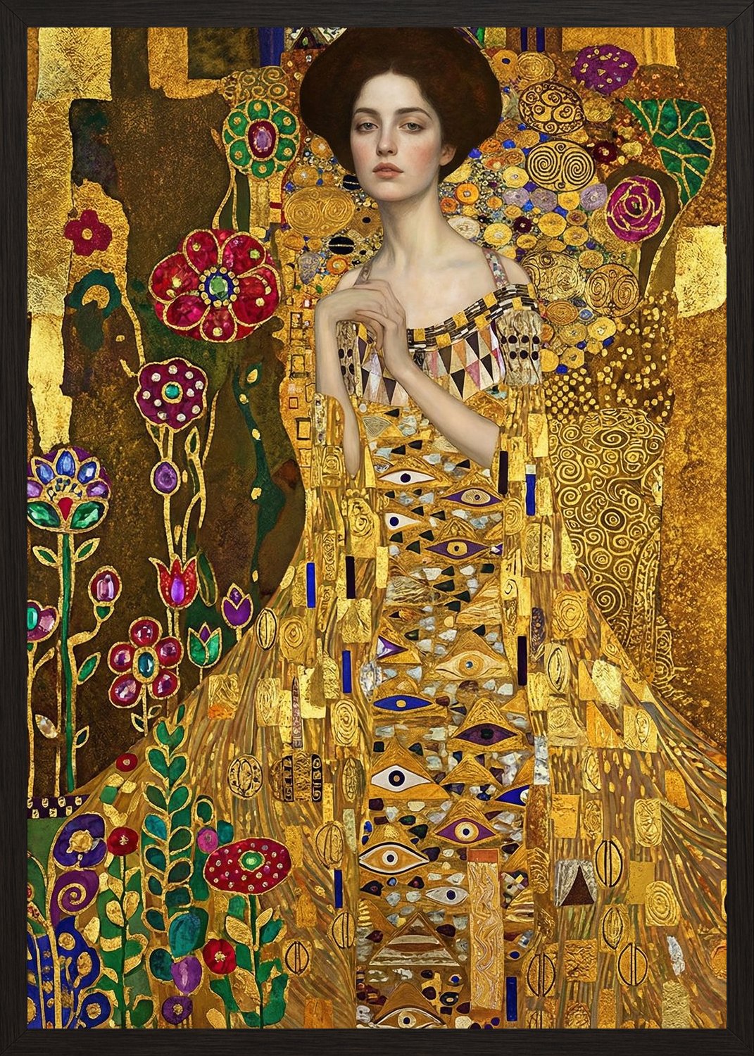 Poster in black frame