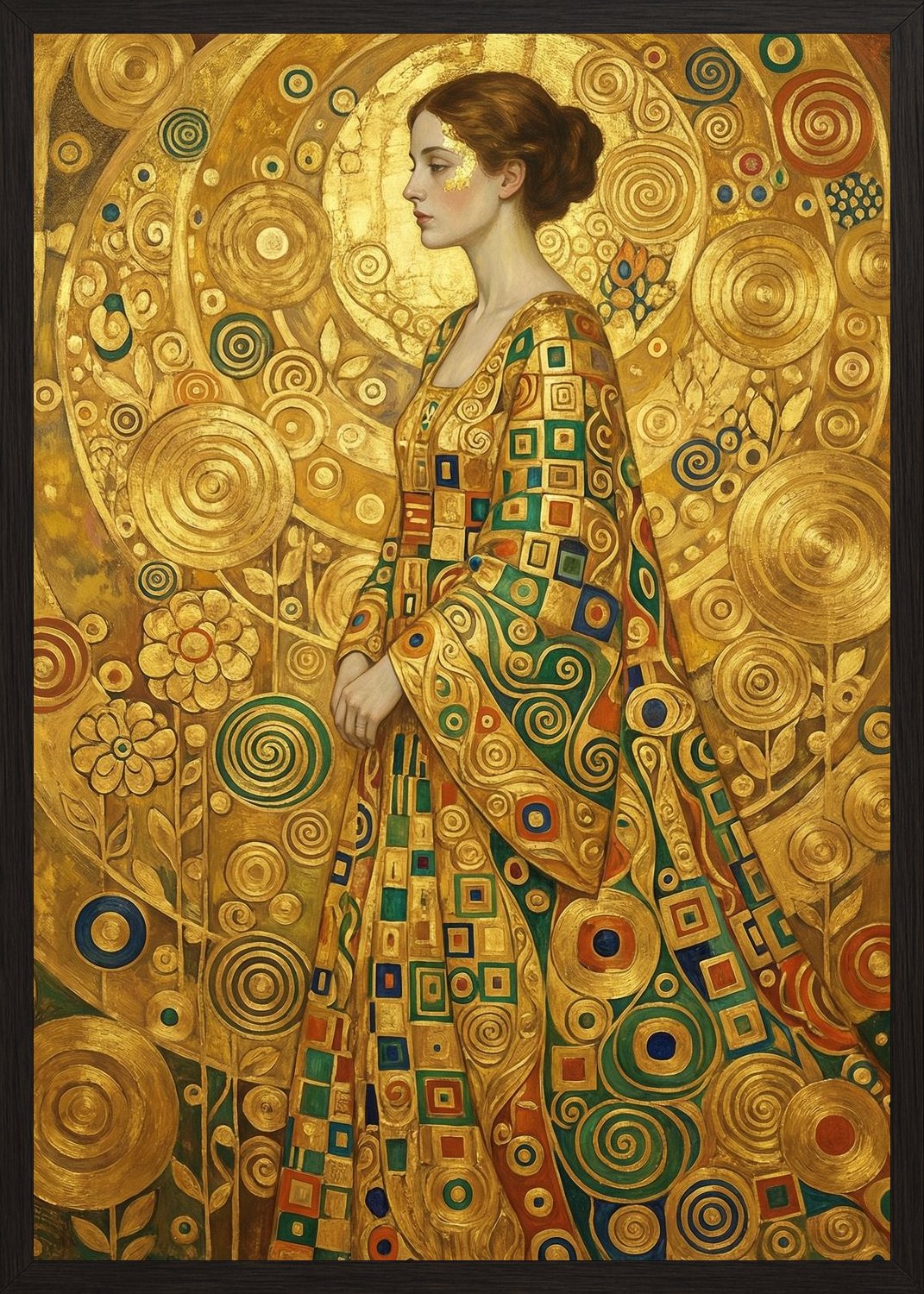 Poster in black frame