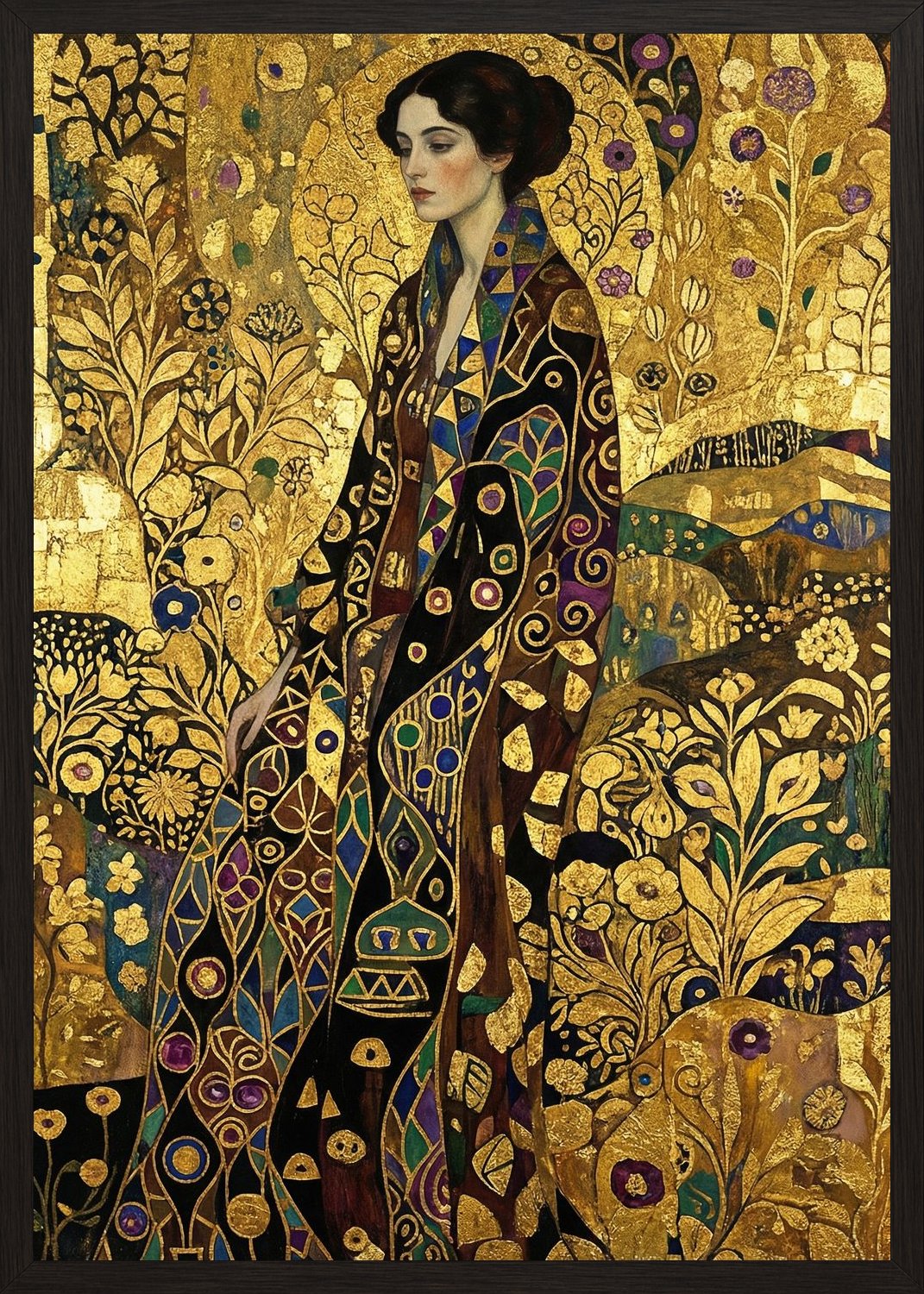 Poster in black frame