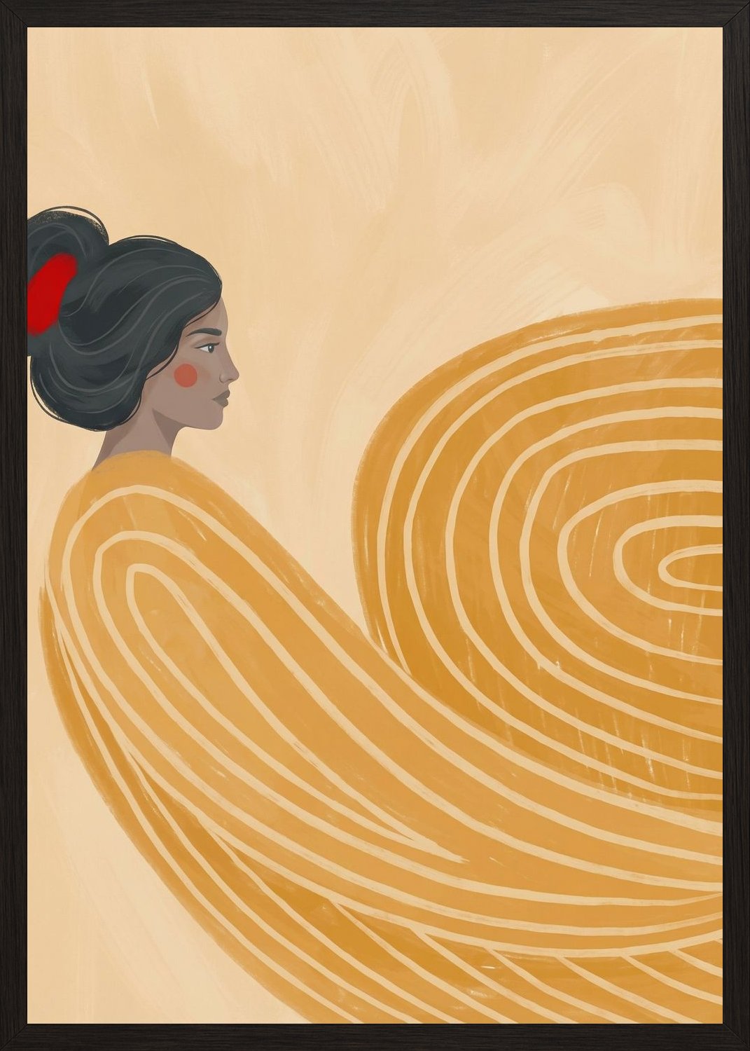 Poster in black frame