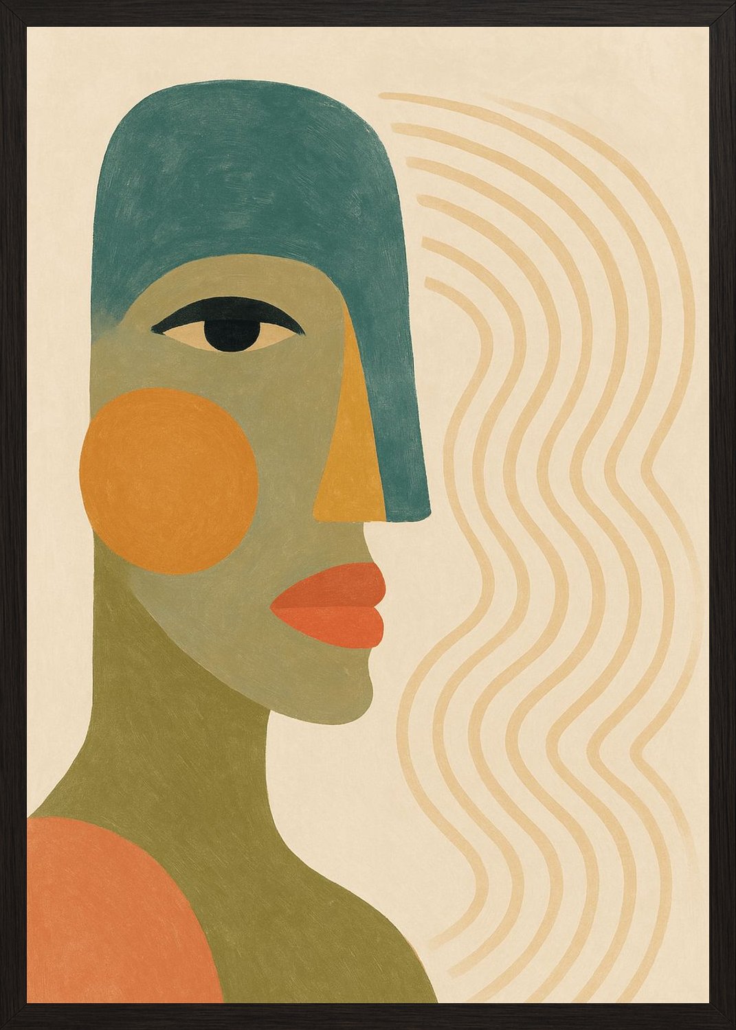 Poster in black frame