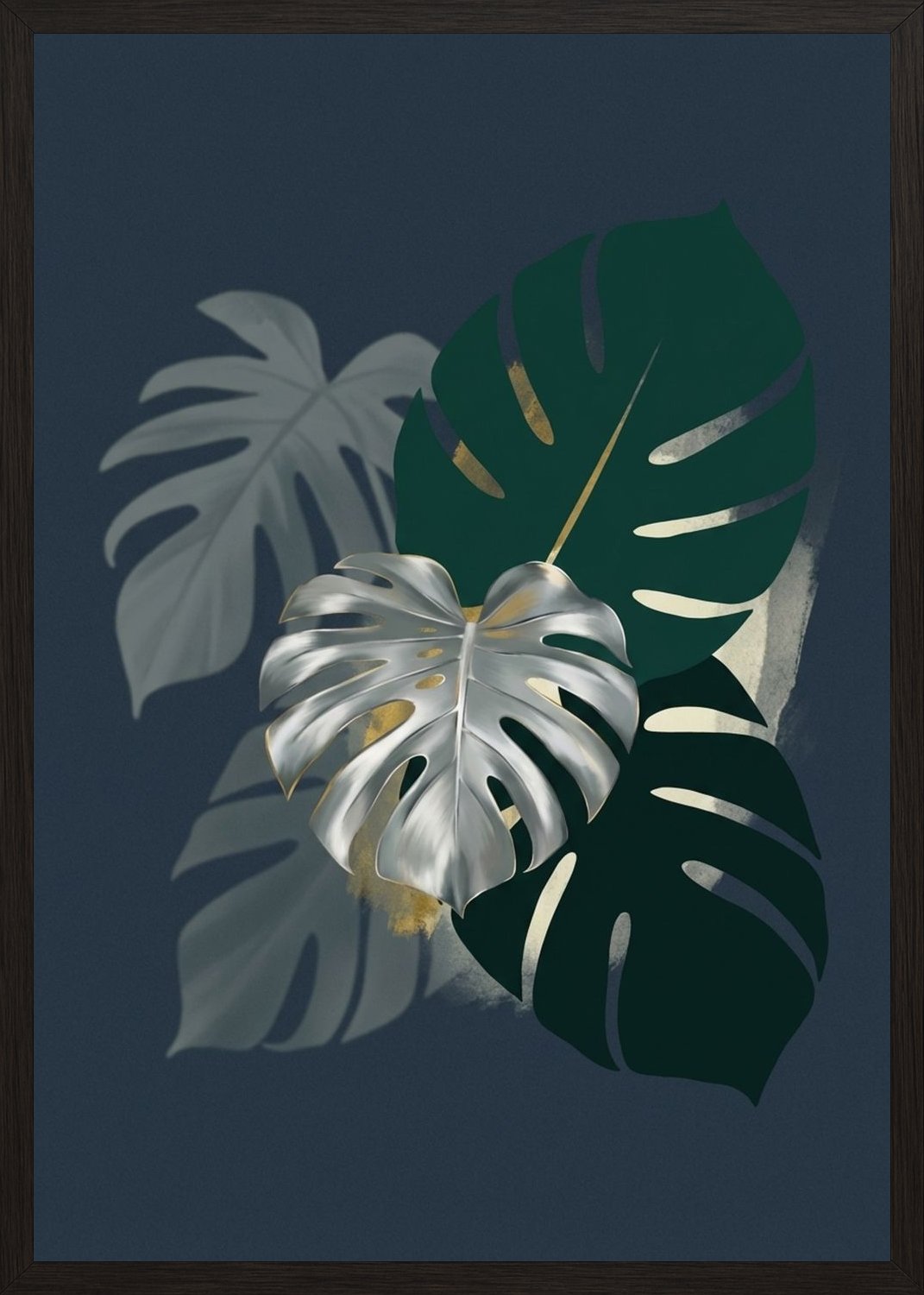 Poster in black frame