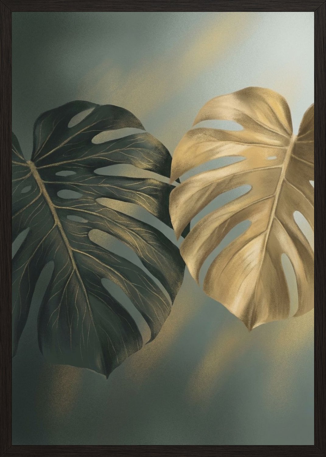 Poster in black frame